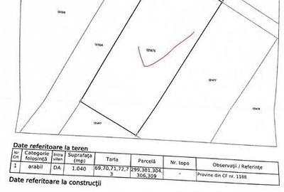 Teren de 1040 mp, în Cornetu - 2