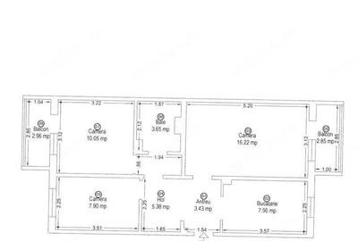 Apartament cu 3 camere decomandat în Lipovei - 2