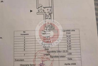 Garsonieră decomandată în Floreasca