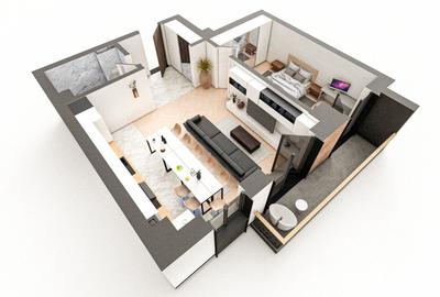 BRAUS CONFORT - Apartament Tip C – 2 Camere BRAUS CONFORT - Apartament Tip C – 2 Camere - 3