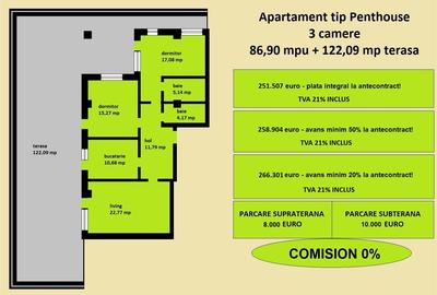 Penthouse cu 3 camere decomandat în Galata - 4