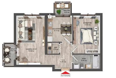 Apartament la cheie cu 2 camere decomandate si 2 balcoane zona Brana - 5