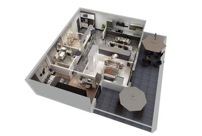 Oportunitate unica, apartament 3 camere+ 35 mp terasa! - 1