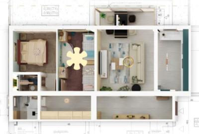 Apartament lux 3 camere la 15 min N. Grigorescu cladire boutique