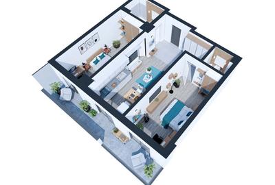 Apartament cu 3 camere decomandat în Nicolina - 2