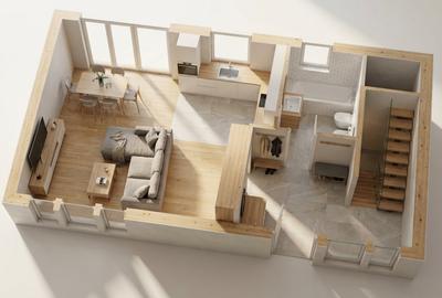 Duplex cu 4 camere cu Canalizare în Florești - 15