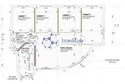 Spatiu Birouri, Etaj 1+2, 281.1 mp, Tudor Vladimirescu - Rivers Towers - 5