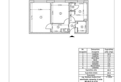 Vand apartament 2 camereetj.3 din 4.tel. - 2