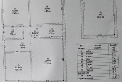 Vand apartament 3 camere - 10
