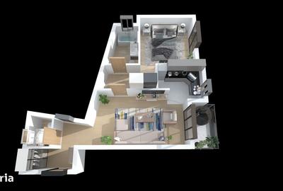 Apartament cu 2 camere în Moșilor - 11