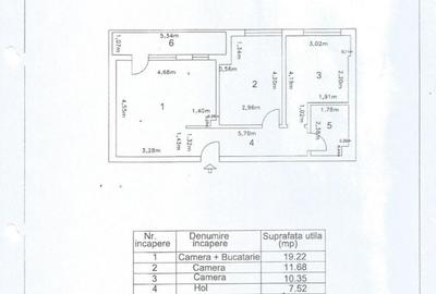 Apartament cu 3 camere semidecomandat, mobilat în Titan - 3