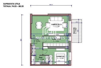 Apartament cu 2 camere decomandat în Teiul Doamnei - 3