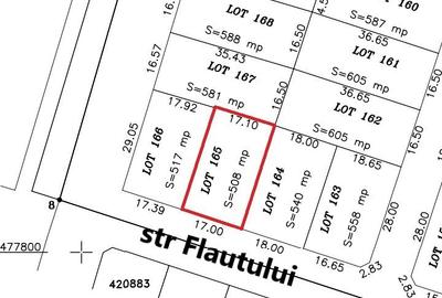 Parcela in cartier Serena 3 cu toate utilitatile strada Flautului Parcela in cartier Serena 3 cu toate utilitatile strada Flautului - 3