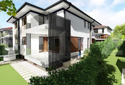 Casa moderna 192 mp, 5 camere, Living, Bucatarie, ansamblu premium - 6