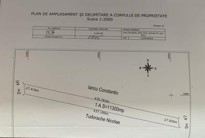 Teren de vânzare com Ciorogirla,intravilan,11300 mp,20 euro - 3