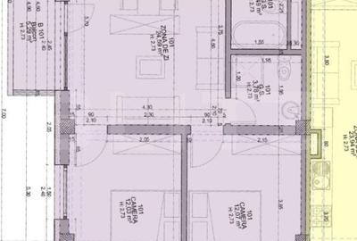 Apartament cu 3 camere, 60,59 mp, intr-un bloc nou, zona-ultracentrala