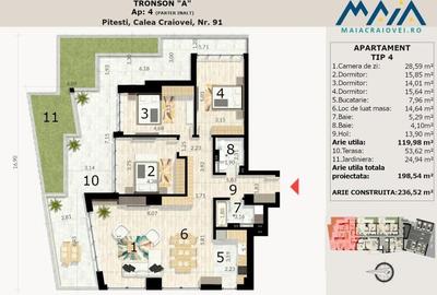 4 Camere de Lux | Pitesti | Ultracentral | Incalzire in pardoseala - 4
