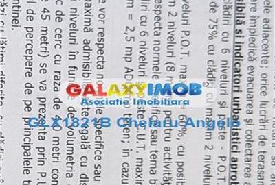 Teren Construcții intravilan de 473 mp, în Unirii - 1