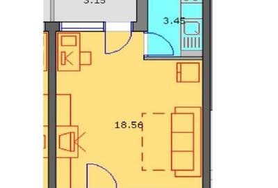 Garsonieră semidecomandată, mobilată în Drumul Taberei - 4