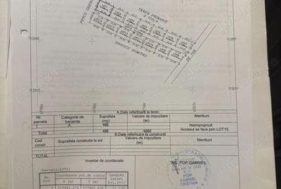 Teren Construcții intravilan de 488 mp, în Sud