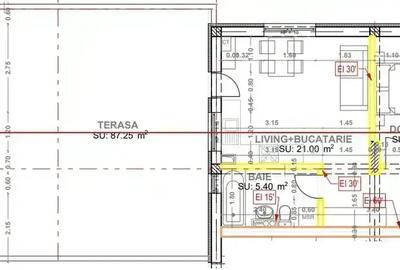 3 camere | finalizat | premium | lift Shindler | metrou terasa | 88 mp - 4