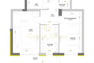 Apartament cu 2 camere decomandat în Astra - 4
