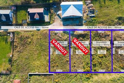 Teren intravilan de Vanzare 622mp Barnova Str. Gutuiului - Comision 0%