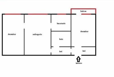 Apartament cu 3 camere semidecomandat în Tătărași - 1