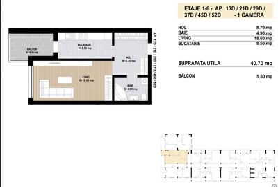 Grand Arena Mall /Garsoniera 46 mp - 8