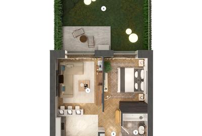 Apartament cu 2 camere decomandat în Pipera - 1