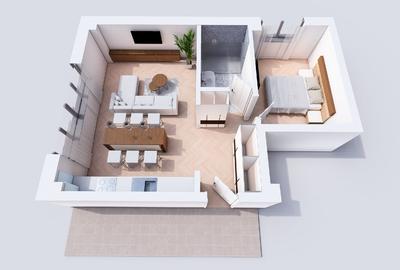 Apartament nou 45 mp | Comision 0% - 1250 euro / mp TVA inclus - 2