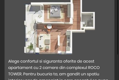 Vand apartament prima linie Roco Tower