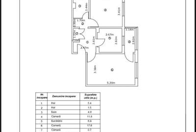 Apartament cu 2 camere in Mazepa 2