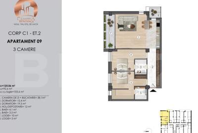 Apartament cu 3 camere decomandat în Central - 5