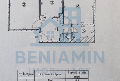 Apartament cu 2 camere decomandat în Florilor - 2