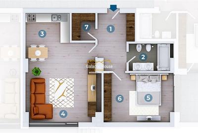 VANZARE 2 UNITATI DE 2 CAMERE FLOREASCA /RAHMANINOV - 9