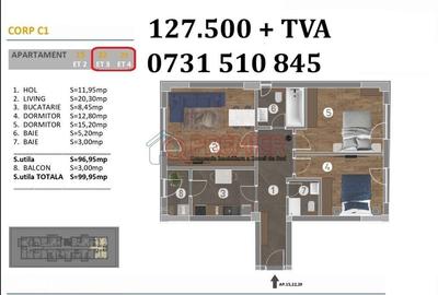 Apartament cu 3 camere în Metalurgiei - 2