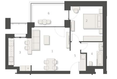Apartament cu 2 camere decomandat, mobilat în Aviației - 18