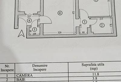 Apartament cu 2 camere semidecomandat în Dacia - 1