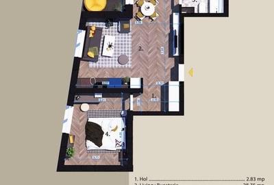 Apartament 2 camere Pallady, Titan,Fix la Parcul Teilor,Bl Boutique - 3