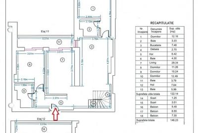 Apartament cu 5 camere decomandat, mobilat în Unirii - 38