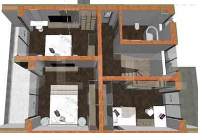 Vila individuala semifinisata, 120 mp, in Turda Noua - 12