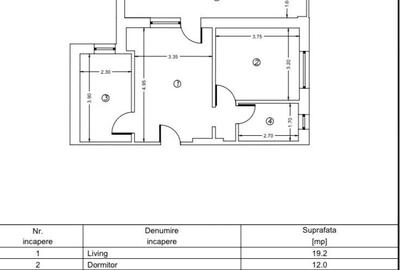 Apartament cu 2 camere semidecomandat în Bucureștii Noi