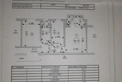 PROPRIETAR Vand apartament DECOMANDAT 2 camere, 2 locuri de parcare - 2