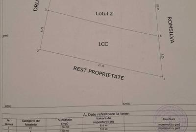Teren de 390 mp, în Sărata - 1