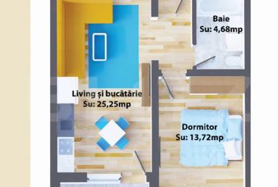 Apartament cu 2 camere decomandat în Central