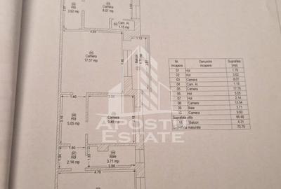 Apartament cu 3 camere, decomantat, etajul 2 , zona Spitalul Judetean - 15