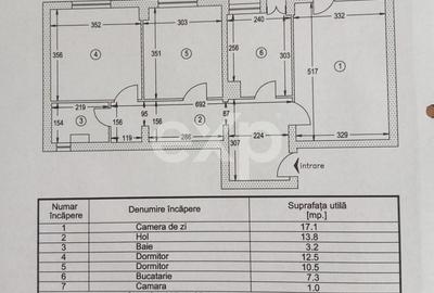 Apartament cu 3 camere decomandat în Găvana - 5