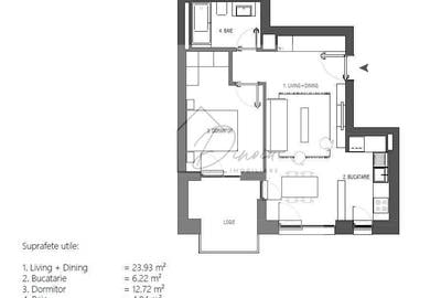 Apartament cu 2 camere semidecomandat, mobilat în Central - 2