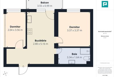 Apartament cu 2 camere în Alfa - 8